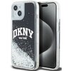 Etui DKNY Liquid Glitter Big Logo do Apple iPhone 14 Plus/15 Plus Czarny