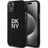 Etui DKNY Liquid Silicone Metal Logo do Apple iPhone 13/14/15 Czarny