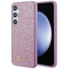 Etui GUESS Glitter Script do Samsung Galaxy S24+ Fioletowy