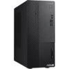 Czarna obudowa komputera stacjonarnego z widocznymi portami USB, gniazdami audio oraz przyciskiem zasilania na przednim panelu. Na obudowie znajduje się logo "ASUS" oraz napis "ASUS ExpertCenter".