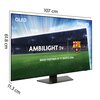 Telewizor PHILIPS 48OLED819 48" OLED 4K 144Hz Google TV Ambilight 3 Dolby Atmos Dolby Vision HDMI 2.1 Android TV Nie