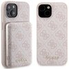 Etui GUESS 4G Metal Logo do Apple iPhone 15 + Powerbank 5000mAh MagSafe Różowy