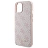 Etui GUESS 4G Metal Logo do Apple iPhone 15 + Powerbank 5000mAh MagSafe Różowy Typ Etui nakładka