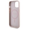 Etui GUESS 4G Metal Logo do Apple iPhone 15 + Powerbank 5000mAh MagSafe Różowy Gwarancja 24 miesiące