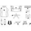 Fotel ANDA SEAT Phantom 3 L Czarny Rekomendowany wzrost [cm] 180 - 210