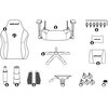 Fotel ANDA SEAT Phantom 3 L Szary Rekomendowany wzrost [cm] 180 - 210