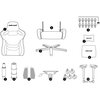 Fotel ANDA SEAT Kaiser 2 Frontier XL Szary Rekomendowany wzrost [cm] 170 - 210