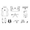 Fotel ANDA SEAT Luna 3 L Czarny Rekomendowany wzrost [cm] 185