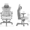 Fotel ANDA SEAT Kaiser 3 XL Czarny Regulacja podłokietników Góra - dół