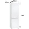 Lodówka CANDY CNCQ2T620EW Fresco 300 No Frost 205cm Biała Funkcje dodatkowe Oświetlenie LED