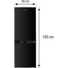 Lodówka SMITH&BROWN SFBF-211-BE3 150cm Czarna Kolor / wykończenie frontu Czarny