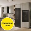 Lodówka CANDY CNCQ2T620EB Fresco 300 No Frost 205cm Czarna Szklane wykończenie drzwi Nie
