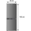 Lodówka SMITH&BROWN SFBF-211-SE3 150cm Srebrna Kompresor inwerterowy Nie
