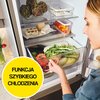 Lodówka CANDY CNCQ2T620DX Fresco 300 No Frost 205cm Inox Bezszronowa (No Frost) Pełny No Frost