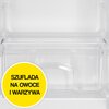 Lodówka SMITH&BROWN SFTTF-411-SE3 85cm Srebrna Położenie zamrażarki Brak