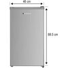 Lodówka SMITH&BROWN SFTTF-411-SE3 85cm Srebrna Kolor / wykończenie boków Srebrny
