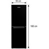 Lodówka MPM-230-FF-54 No Frost 166cm Czarna Liczba drzwi 2