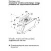 Okap BOSCH DWK91LT20 Białe szkło Sterowanie Elektroniczne