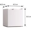 Lodówka SMITH&BROWN SFMF-111-WE3 50.3cm Biała Roczne zużycie prądu 80 kWh = 92 zł