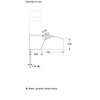 Okap BOSCH DWK67FN20 Białe szkło 431m3/h 56dB klasa A+ Szerokość [cm] 59