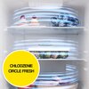 Lodówka CANDY CNCQ4T618EX Fresco 500 No Frost 185cm Inox Bezszronowa (No Frost) Zamrażarka