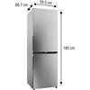 Lodówka CANDY CNCQ4T618EX Fresco 500 No Frost 185cm Inox Szerokość [cm] 59.5