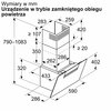 Okap SIEMENS LC67KFN60 Czarne szkło Oświetlenie LED