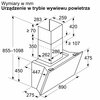 Okap SIEMENS LC91KLT60 Czarne szkło 441m3/h 51dB klasa A+ Filtr przeciwtłuszczowy Stal nierdzewna