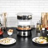 Parowar CECOTEC Vapovita 3000 Inox Funkcje Automatyczne wyłączanie, Minutnik, Możliwość mycia pojemników w zmywarce, Możliwość włożenia pojemnika w pojemnik, Pojemnik do gotowania sypkich produktów, Wskaźnik poziomu wody, Zewnętrzne uzupełnianie wody