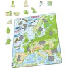 Układanka LARSEN Maxi Europa mapa fizyczna LA-K70PL (87 elementów) Seria Maxi