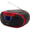 Radioodtwarzacz AIWA BBTU-500DAB Bluetooth Czarno-czerwony Standardy odtwarzania MP3