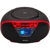 Radioodtwarzacz AIWA BBTU-500DAB Bluetooth Czarno-czerwony Wejścia/wyjścia USB