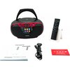 Radioodtwarzacz AIWA BBTU-500DAB Bluetooth Czarno-czerwony Magnetofon Nie