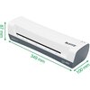 Laminator LEITZ iLAM Home A4 Szerokość laminacji 240 mm, Nagrzewanie 3 min Biały Rodzaj laminacji Na gorąco