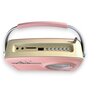Radio ELTRA Luiza USB Analogowe Przenośne Różowy Radio Analogowe