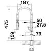 Bateria BLANCO Catris-S Flexo 527731 Steel/satyna Typ Stojąca