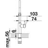 Bateria BLANCO Catris-S Flexo 527731 Steel/satyna Wykonanie korpusu Steinsteel