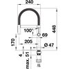 Bateria BLANCO Culina-S II Mini 527703 Satynowa platyna Typ Stojąca