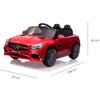 Samochód dla dziecka MILLY MALLY Mercedes-Benz SL65 AMG Czerwony Rodzaj Samochód