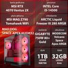 Komputer MAD DOG SPACE-APEX-I02DR32 i5-14500 32GB RAM 1TB SSD GeForce RTX4070 Procesor Intel Core i5-14500
