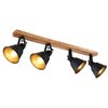 Lampa sufitowa GLOBO Gunther 15466S-4 Czarny Zasilanie Sieciowe