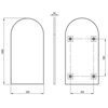 Lustro łazienkowe DEANTE Silia ADI A851 Bianco 50 x 100 cm Biały Rodzaj Wiszące
