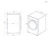Pralka HAIER HW110-BD14397U1S AI 11kg 1400 obr Funkcje dodatkowe Odświeżanie parowe