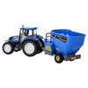Traktor DAFFI Mały Rolnik New Holland T5 z prasą do słomy T-515 Skala 1:32