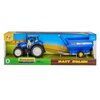 Traktor DAFFI Mały rolnik New Holland T5 z przyczepą do transportu inwentarza T-519