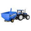 Traktor DAFFI Mały rolnik New Holland T5 z przyczepą do transportu inwentarza T-519 Skala 1:32