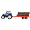 Traktor DAFFI Mały rolnik New Holland T5 z przyczepą do przewozu drewna T-522 Typ Rolniczy