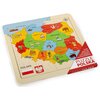 Puzzle DAFFI Mapa Polski D-144 (16 elementów)