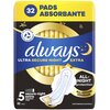 Podpaski ALWAYS Ultra Secure Night Extra Rozmiar 5 (32 sztuki)
