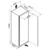 Zamrażarka LIEBHERR GN 46Vd25 Wymiary (WxSxG) [cm] 145.5 x 59.7 x 67.5